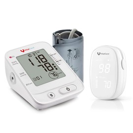 VitalCare  Kit Baumanómetro Digital de Brazo con Voz YE670A  Oxímetro de Pulso YX100  Monitoreo Completo y Preciso  Solo por Tiempo Limitado          