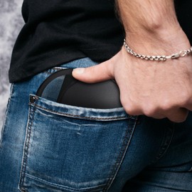 Amaxiu 5pcs 10x Mini Magnifier, 2.1" Pocket Magnifying Glass with Rotating Protective Leather Sheath for Senior Portable Folding Handheld Magnifier Glass for Reading, Close Work, Elders Gift