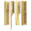 VedaZest Neem Wood Hair Comb Set for Growth, Handmade in