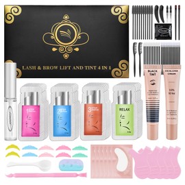 Lomansa Lash Lift and Color Kit, Eyelash Perm with Lash Curls & Vibrant Black Color, Salon-Quality Results for Women Beginner Salon Use - with Lash Lift Glue