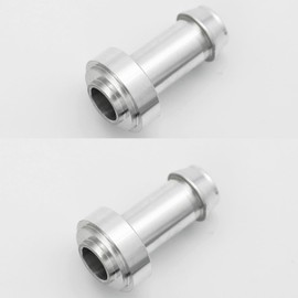 KRD PERFORMANCE 5/8"(15.8mm) Weld On Hose Barb Tail Nipple ON Bung Weldable Fitting Adaptor, Billet 6061 Aluminium, Pack of 2