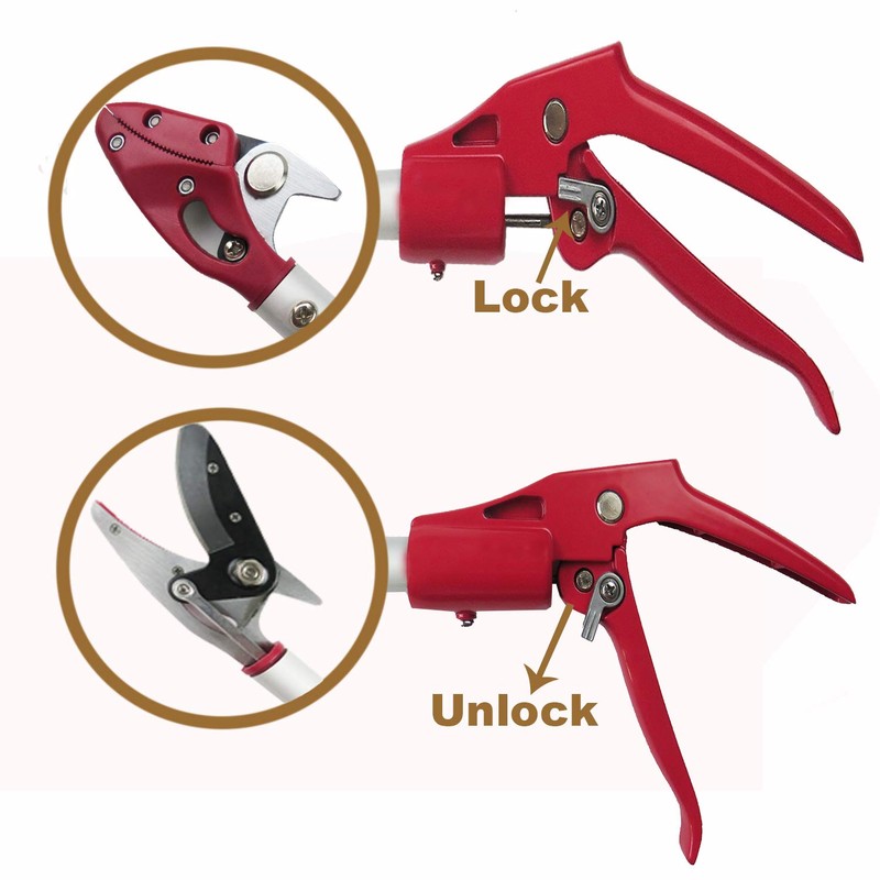 Mesoga 6 Feet Cut and Hold Tree Pruner, Rotation Pole