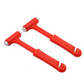 Portable Hammer Break Window Glass Hammer Multitools 2Pcs Multifunctional Emergency Car Escape Tool Car Safety Tool Car Escape Hammer Red Car Safety Accessories