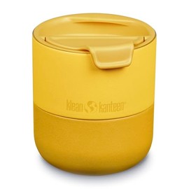 Klean Kanteen RiseLowball 1010170 with Flip Lid in Old Gold, 237 ml, Stainless Steel, Leak-Proof