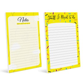 Inkdotpot Pack Of 2 Daily Planner List Undated Notepads, Memo Pad To-Do List Tear Off List Pad- Organizer- Scheduler- Organize Tasks (50 Sheets Each)-HW