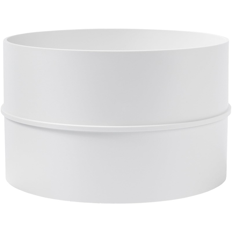 - 4" inch Plastic Inline Backdraft Damper. Connect Exhaust or