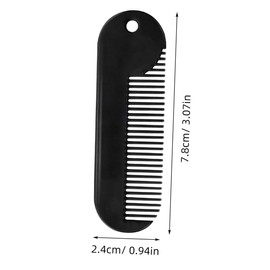 Angoily 3pcs Portable Styling Comb Men Pocket Mini Grooming Bristle Trimming Beard Porter Combs Hair Comb Metal Sweater Comb Salon Gadget Portable Comb Metal Fine Tooth Comb Black