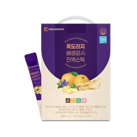 Daewoong Life Science Domestic Black Balloon Flower, Pear, and Ginger Extract Sticks 10g, 100 Packets, 1 Box - An Essential for My Family During the Changing Seasons / 대웅생명과학 국내산 흑도라지 배 생강 진액스틱 10g 100포 1박스 환절기 우리 가족 필수품