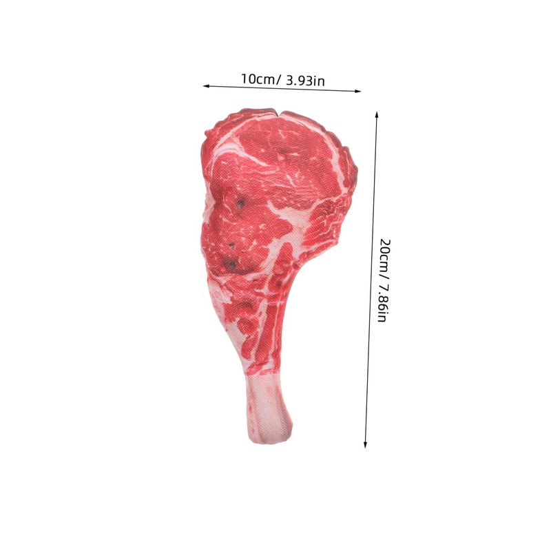 Abaodam 2Sets Realistic Fake Steak Model Lifelike Meat Decor for