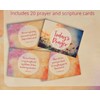 CrownJewlz Christian Floral Splash Prayer & Scripture Cards, 2 Assorted