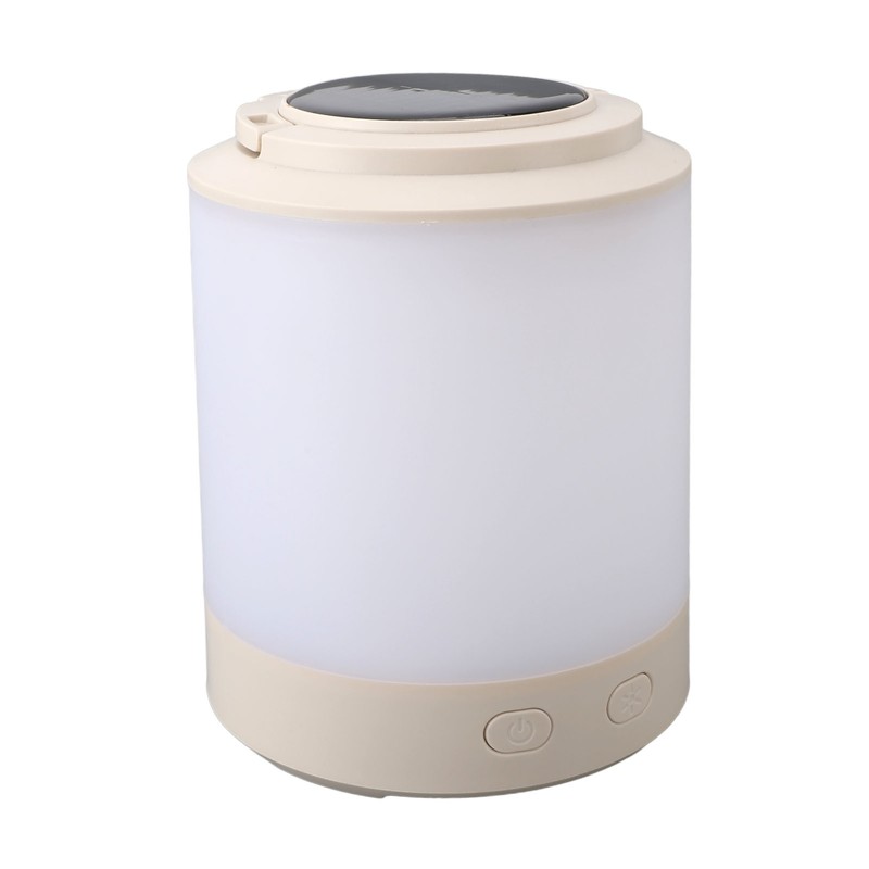 Solar Camping Lantern PP ABS Warm Light RGB Portable Hanging