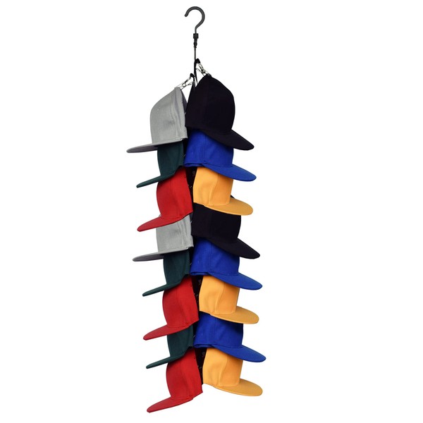 YYST Closet Hanging Cap Keeper Closet Cap Racks Hats Holders Closet Hook Storage Organizer - Fit Most Hats - No Hats Included (1)