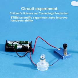 1Set Circuit Material Electrical Circuit Experiment Kit,Small Bulb Lights Up Kit Basic Physic Science Playset,Learning Education Science Kits