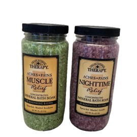 Village Natural Therapy Set Of 2 (1) Muscle Relief ( 1 ) Nighttime Relief