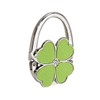 ASYKNM Table Handbag Holder:Foldable Non-Slip Handbag Hook Silver Set Clover