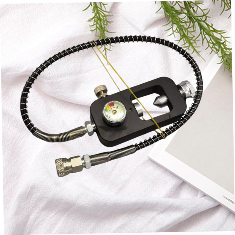 KOMBIUDA Diving Oxygen Bottle Inflation Valve Adapter Charge Valve for