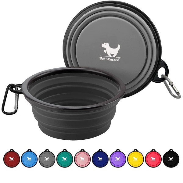 Collapsible Dog Bowls for Travel, 2-Pack Dog Portable Water Bowl
