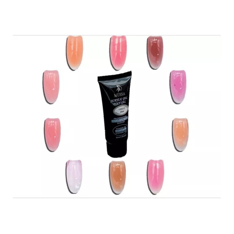 Mussa Polygel Grande Le Mussa Acrílico Para Uñas 30 Ml