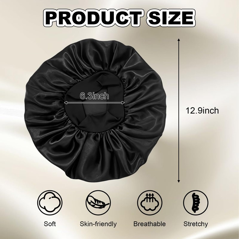 Silk Bonnet for Women Hair Bonnet for Sleeping Satin Sleep