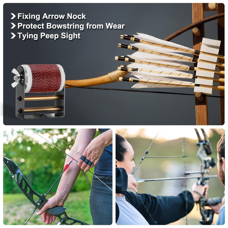 PATIKIL Archery Bowstring Serving Thread Jig 131 Yard/120 Meter Diameter