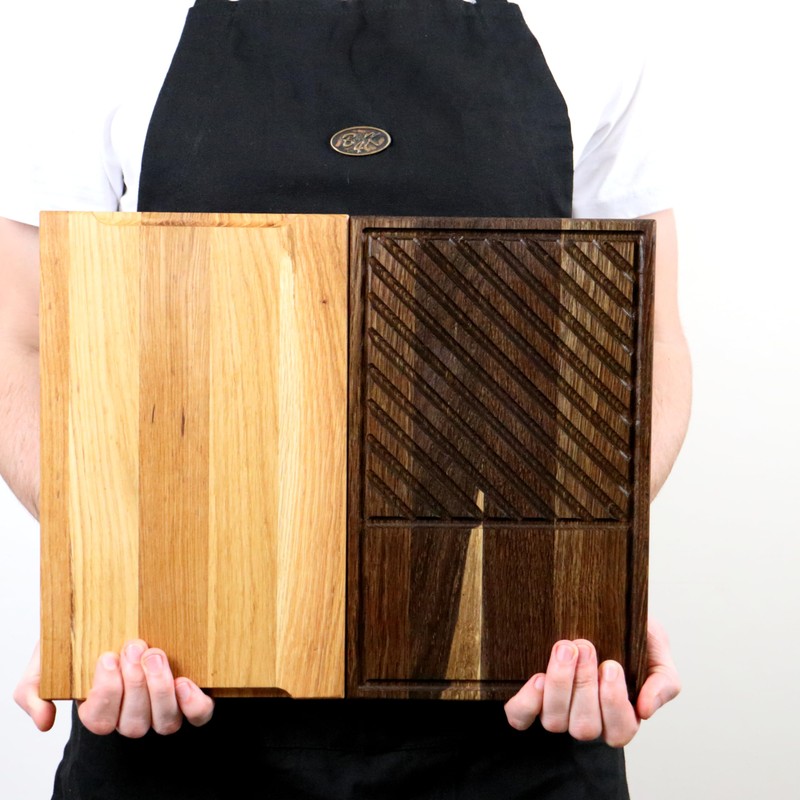 B4K® Oak Steak Board - Serving Board for Steak &