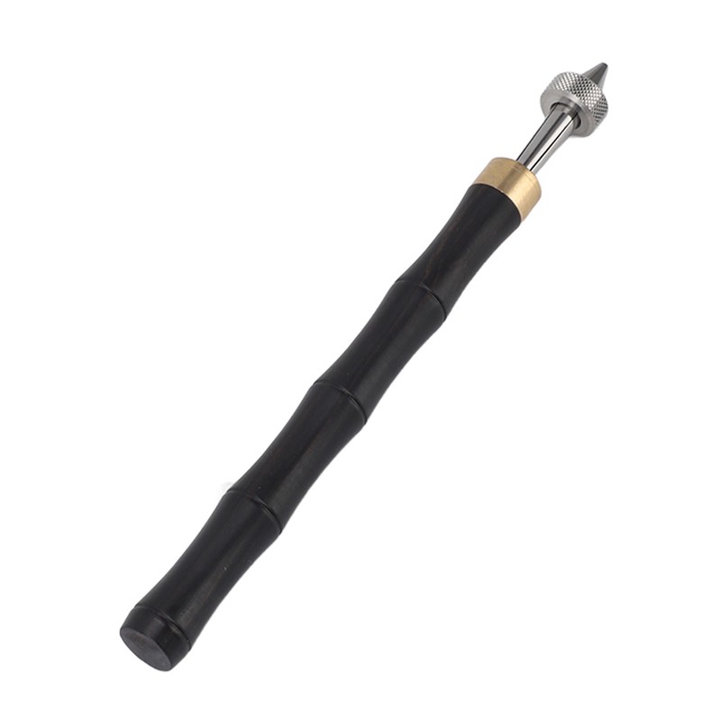 Pin Vise Hand Drill Wooden Handle Comfortable Grip Portable Pin