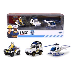 Dickie Toys 203092006 Police Sam 3-Pack, Multicoloured