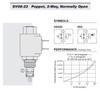 Hydraforce SV08-23-0-N-00 Solenoid Poppet Cartridge Valve, 2-Way, Normally Open, Rev