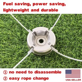 Unbranded Steel Wire Wheel Trimmer Head Blades Lawn Mower Grass Weed Cutter Universal USA