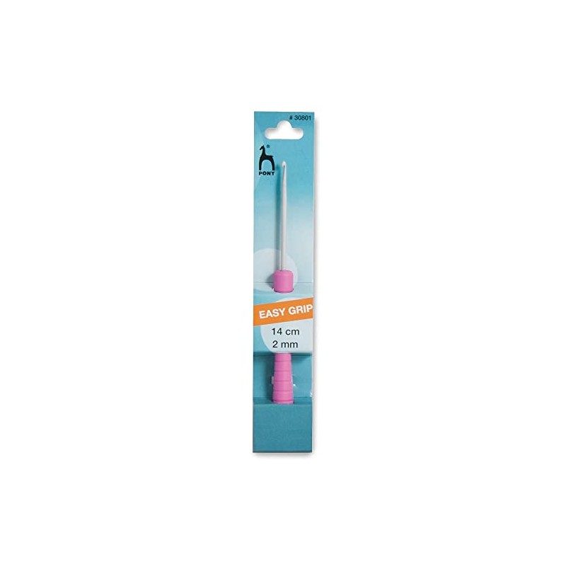 Pony Easy Grip Crochet Hook, Multi-Colour, 4mm