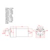 DC Brushless Motor with Bracket 12V CW/CCW Low Speed for