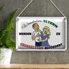 Wunderbare Eltern werden zu Großeltern befördert | Gift Tin Sign
