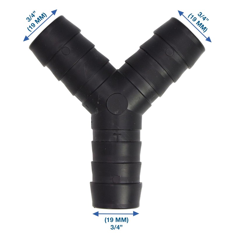 VARIOSAN 11152 2-Way Y-Splitter 3/4 Inch (19 mm) for Drain