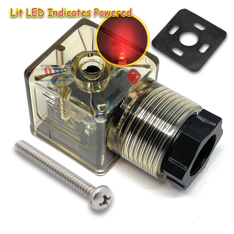 Hanshang Hydraulic DIN 43650 Type-A 3 Prong Plug for Solenoid