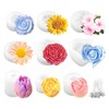 9 PCS Flower Silicona Candle Molds for Candle Making with