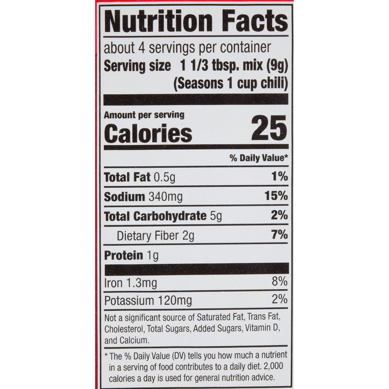 McCormick Chili Seasoning Mix, 1.25 oz