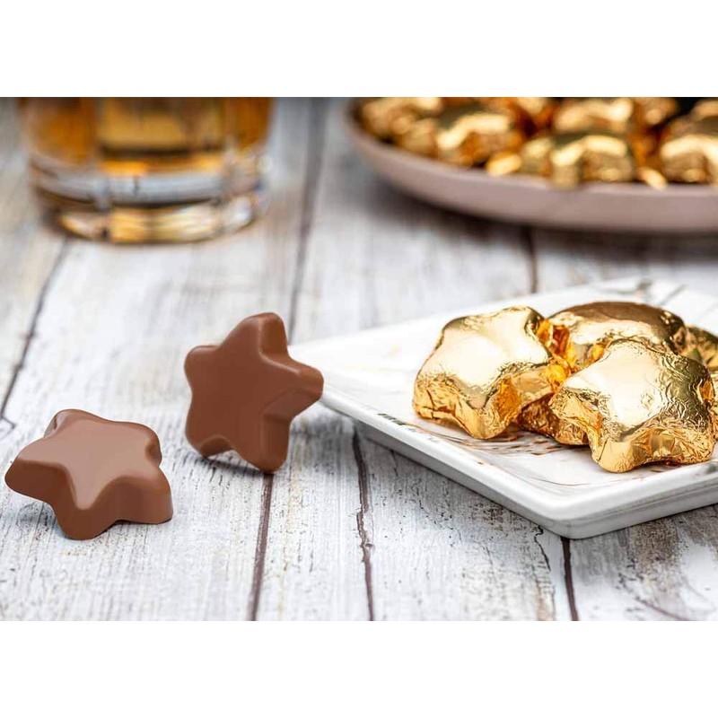 Madelaine Chocolate Gold Stars - Christmas Candy Party Favors -
