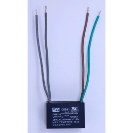 BM Fan Capacitor CBB61 5uf+5uf 4Wire Our lowest Price with 1 year warranty