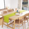 Encasa Homes table runner for 8 seater table, lime green,
