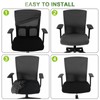 Tallew 4 Pcs Office Chair Covers Set Computer Universal Protective