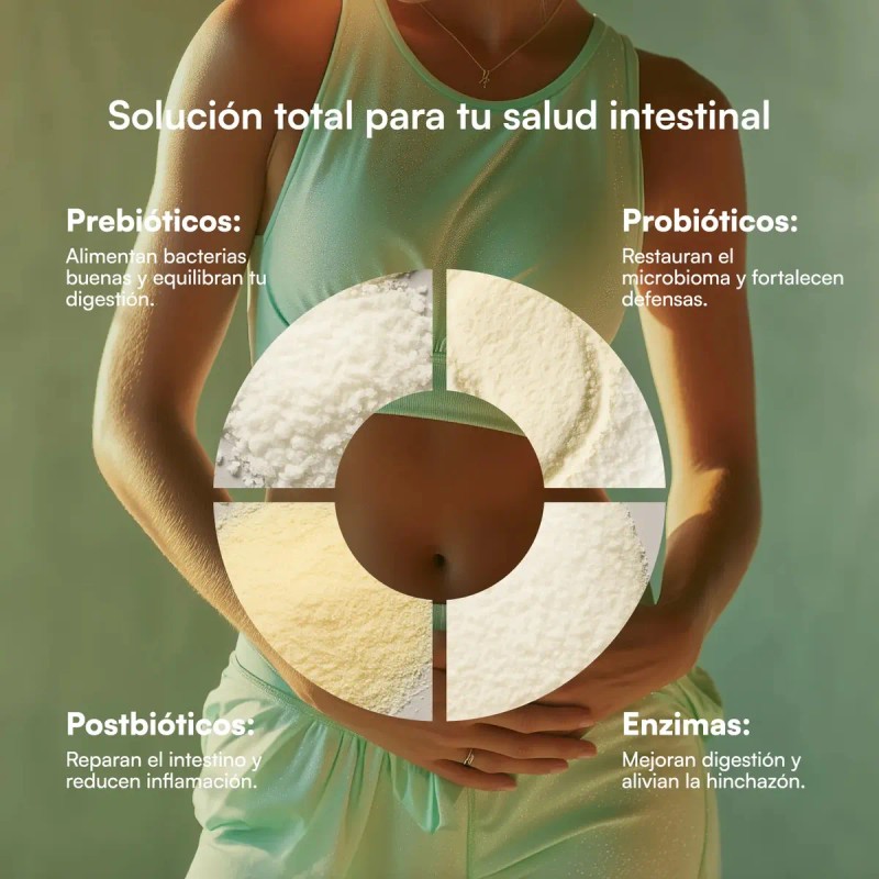 Recuperación Intestinal Pre Probióticos Enzimas Sabor