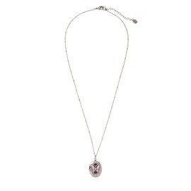 Anna Sui SAMN198650XV Butterfly Locket Necklace, Metal, No Gemstone