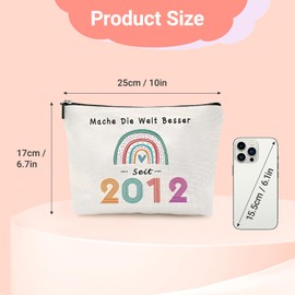 Geschenke Für 13 Jährige Mädchen, 13 Geburtstag Make Up Tasche Kosmetiktasche Damen Tragbare Makeup Bag Geschenke für Teenager Mädchen