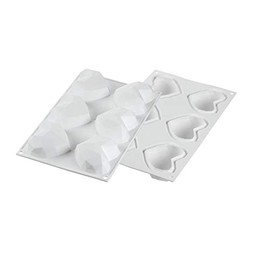 Silikomart "Amorini Origami 110" Silicone Mold with 6 Cavities, Each 2.91 Inch x 3.30 Inch x 1.37 Inch High