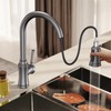 Kitchen Faucet with Pull Down Sprayer, Single Handle High Arc