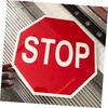GARVALON Reflective Stop Sign Traffic Warning Sign for Road Traffic