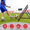 Meooeck Football Rebound Net 42 x 42 Inches Soccer Rebounder
