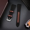Hemsut Leather with Nylon Watch Strap 18 mm 20 mm