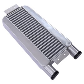 Futchoy Universal Aluminum Intercooler Universal Turbo Intercooler 2.5" Car Universal Intercooler Replacement Aluminum Intercooler (24x11x3")