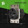 PLUGTUL NEMA 15-60R Flush Mounting Receptacle, 60Amp Receptacle Outlet, Straight